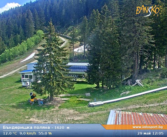Gondola Top Station (Banderishka Polyana) at 1620 meters in Bansko Ski Zone