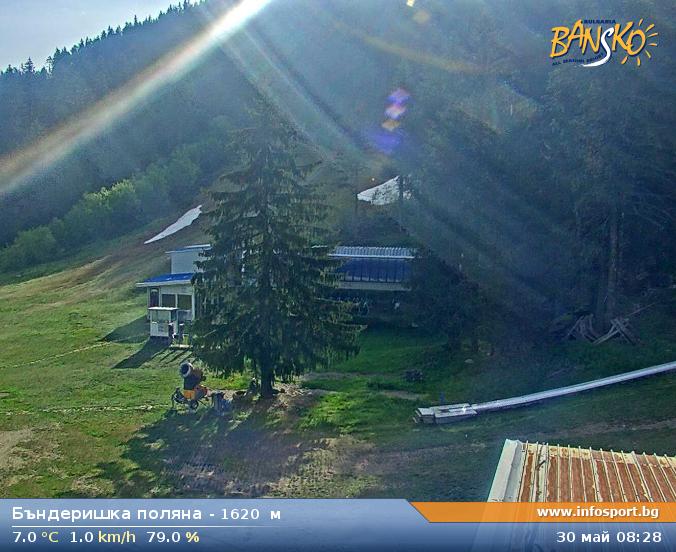 Gondola Top Station (Banderishka Polyana) at 1620 meters in Bansko Ski Zone