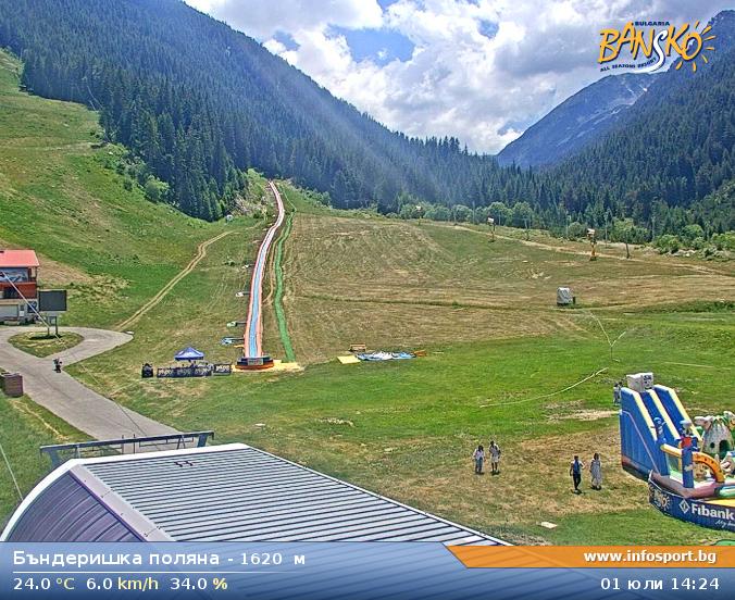 Gondola Top Station (Banderishka Polyana) at 1620 meters in Bansko Ski Zone