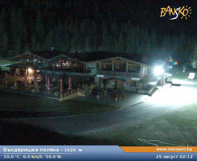 Gondola Top Station (Banderishka Polyana) at 1620 meters in Bansko Ski Zone