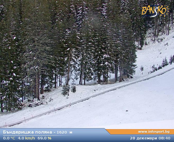 Gondola Top Station (Banderishka Polyana) at 1620 meters in Bansko Ski Zone