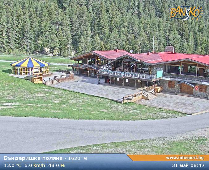 Gondola Top Station (Banderishka Polyana) - Bansko Ski Zone (1620m) Gondola Top Station (Banderishka Polyana) at 1620 meters in Bansko Ski Zone