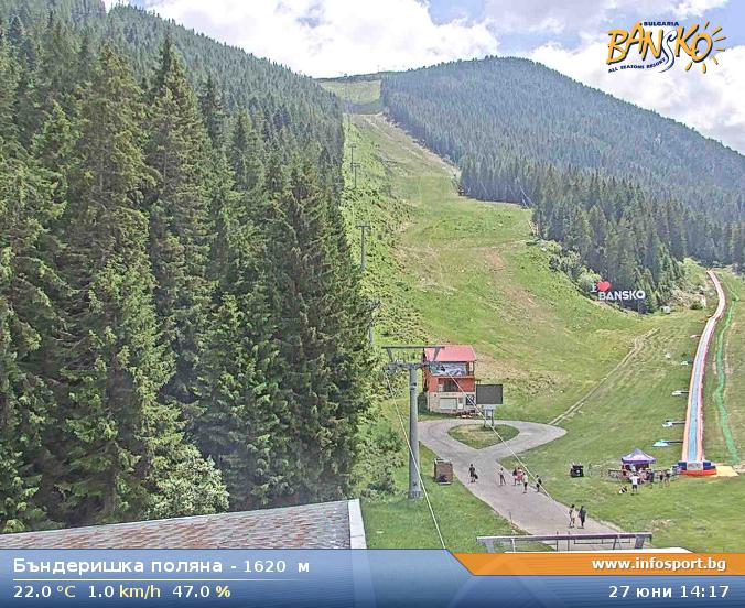 Gondola Top Station (Banderishka Polyana) at 1620 meters in Bansko Ski Zone