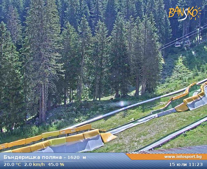 Gondola Top Station (Banderishka Polyana) - Bansko Ski Zone (1620m) Gondola Top Station (Banderishka Polyana) at 1620 meters in Bansko Ski Zone