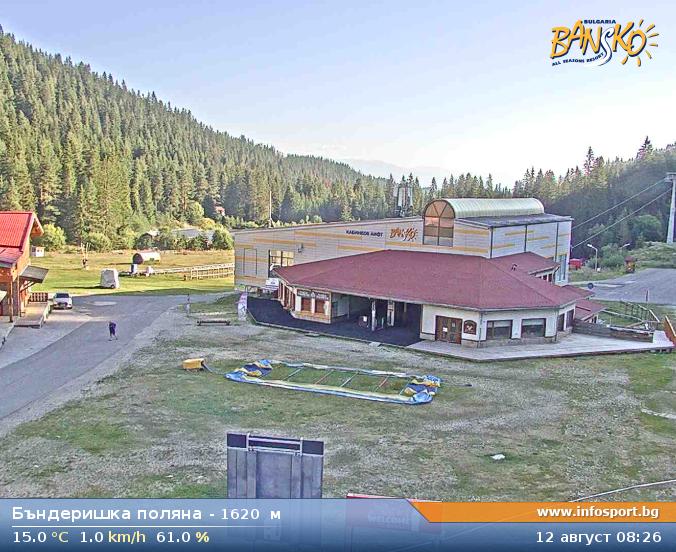 Gondola Top Station (Banderishka Polyana) at 1620 meters in Bansko Ski Zone