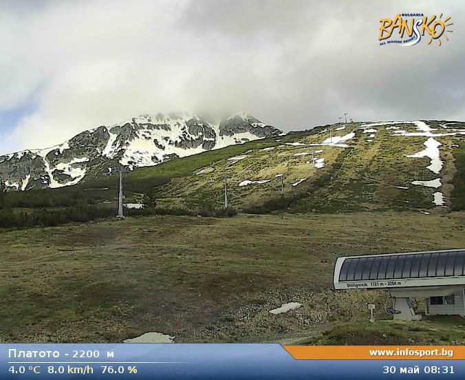 Plato at 2200 meters in Bansko Ski Zone