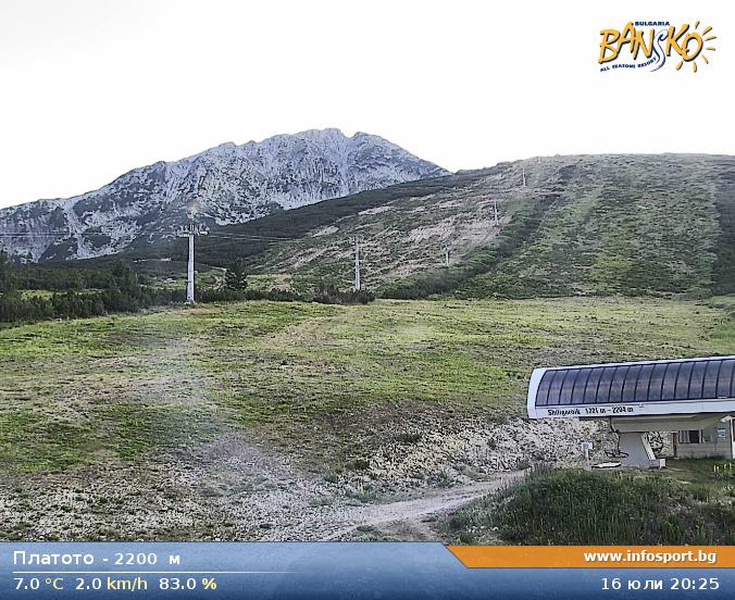 Plato at 2200 meters in Bansko Ski Zone