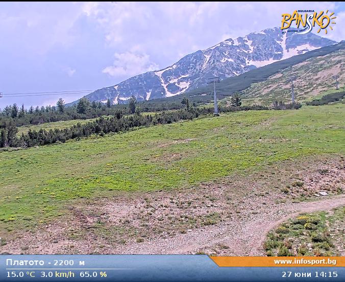 Plato at 2200 meters in Bansko Ski Zone